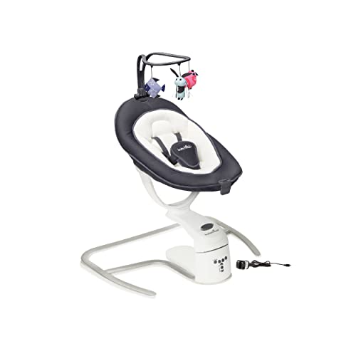 Babymoov Babyschaukel Swoon Motion Zink - inkl. 8 Melodien, 360° Sitzfläche, verstellbare...