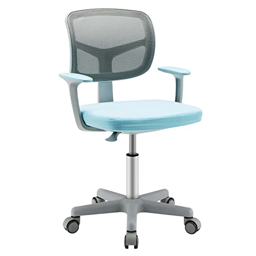 DREAMADE Schreibtischstuhl höhenverstellbar, ergonomischer Jugenddrehstuhl mit Rückenlehne &...