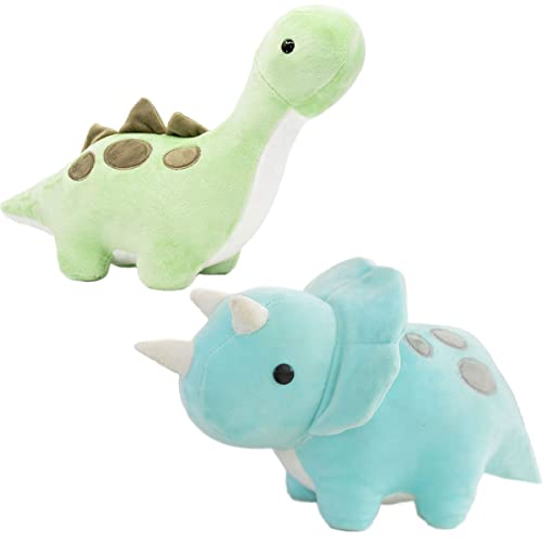 Cpoeof 2pcs Plüschtier Dinosaurier Stofftier Kawaii Dinosaurier Plüsch, Dino Kuscheltier Plüsch...