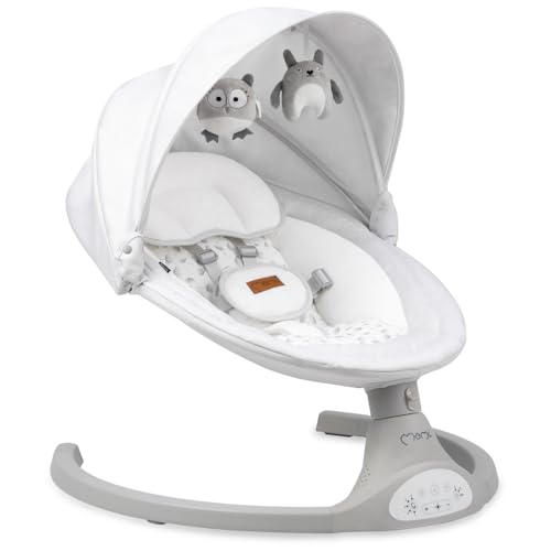 Momi KENANI Babywippe für Kinder bis 9 kg, klappbar, mit Fernbedienung & Bluetooth zum Verbinden...