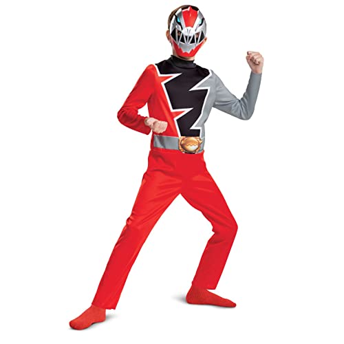 Disguise Offizielles Power Rangers Kostüm Kinder Rot Dino Kostüm Kinder Dino Fury...