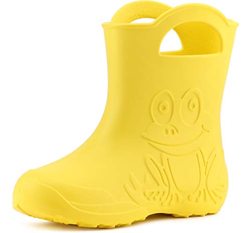 Ladeheid Eva federleichte Kinder Gummistiefel für Jungen und Mädchen Regenschuhe Bequeme und...