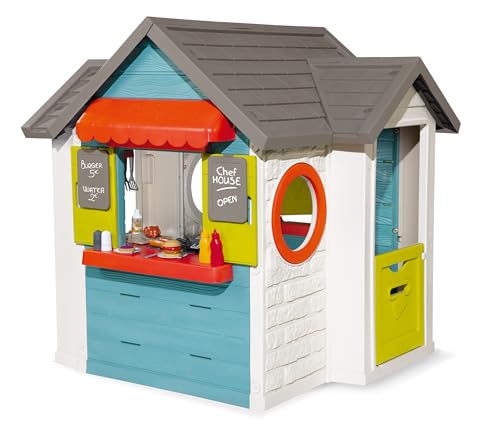 Smoby – Chef Haus - Multifunktionshaus für Kinder für drinnen und draußen, Restaurant,...