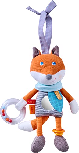 HABA 306686 - Entdeckerfigur Fuchs Foxi - Großes Babyspielzeug für Babyschale, Buggy und...