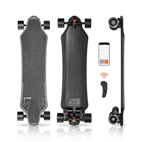 EXWAY X1 Max Belt Elektro Skateboard mit Fernbedienung, 45 Kph Höchstgeschwindigkeit & 30 Kilometer...