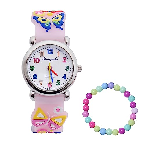 MUXIJIA Kinder Uhren für Mädchen ab 3-10 Jahre, Analog Quarz Armbanduhr Jungen Uhr Mädchen Uhr,...