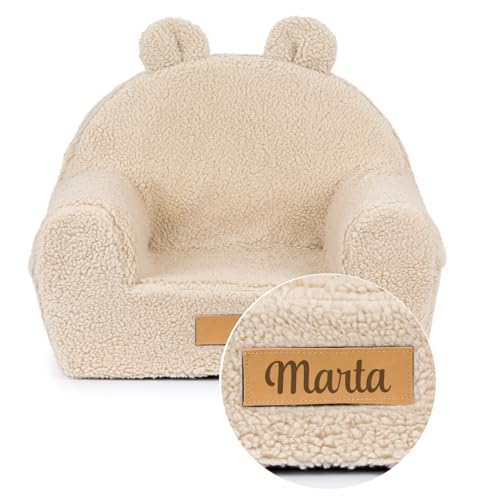 Flumi Personalisierte Kindersessel Babysessel Schaumstoff – Kindersitz fur Kinderzimmer...