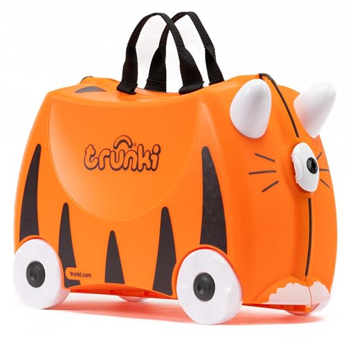 Trunki Handgepäck und Kinderkoffer zum Draufsitzen | Kinder Risen Geschenk für Mädchen und Jungen...