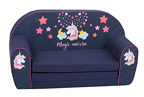 Knorrtoys 68470-Kindersofa-Magic Unicorn, Baumwolle