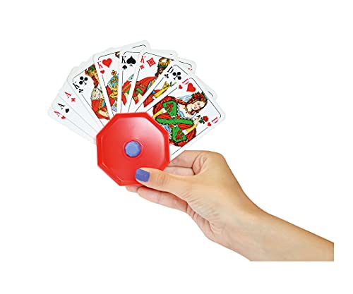 Noris 606154619 Spielkartenhalter aus Kunststoff - problemlos auffächern, halten und abstellen, ab...