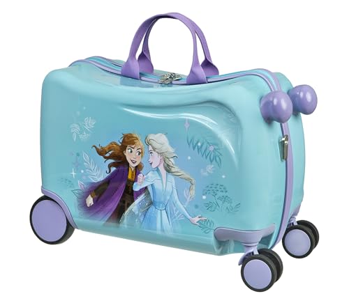 Undercover - Disney Frozen Ride-on Trolley - Kindergepäck zum Draufsitzen - Belastbar bis 50 kg -...