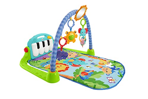 Fisher-Price Rainforest Piano-Gym, mitwachsende Spieldecke für Neugeborene und Kleinkinder mit...