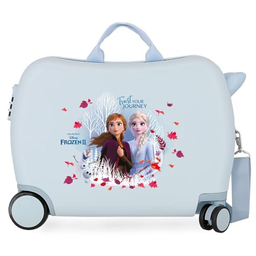 Disney Frozen Die Eiskönigin Trust your journey Kinder-Koffer Blau 50x38x20 cms Hartschalen ABS...