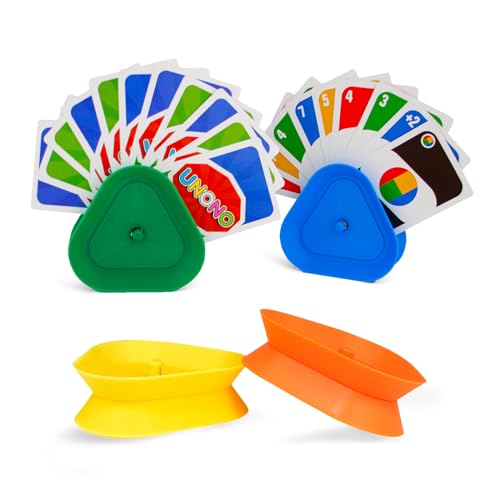 YCVSKY 4 Stück Kartenhalter Kinder,Spielkartenhalter Kinder Spielkarten,Kartenhalter Spielkarten...