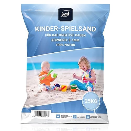 4myBaby GmbH - Spielsand 25kg | Quarz Sand für Sandkasten | Kinder Spielsand | Dekosand | Spielsand...