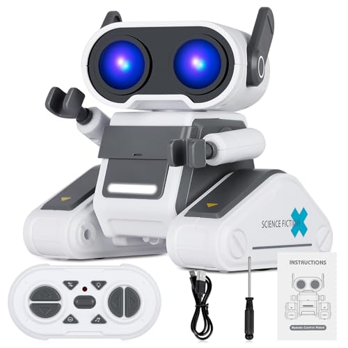 Winthai Roboter Kinder,Wiederaufladbar ferngesteuerte Roboter mit LED-Augen,Tanzbewegungen und...