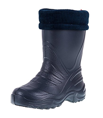 LEMIGO Kinder Eva Gummistiefel gefüttert TERMIX 861 (30/31, dunkelblau)