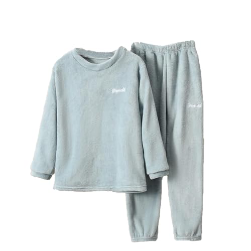 Flauschige Schlafanzug Kinder Jungen Mädchen Schlafanzüge Warme Fleece Pyjama Set Kleinkind Winter...