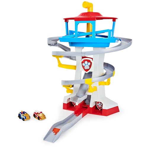 PAW PATROL 6058281 - True Metal Adventure Bay Spielset mit 2 Metallfahrzeugen im Maßstab 1:55