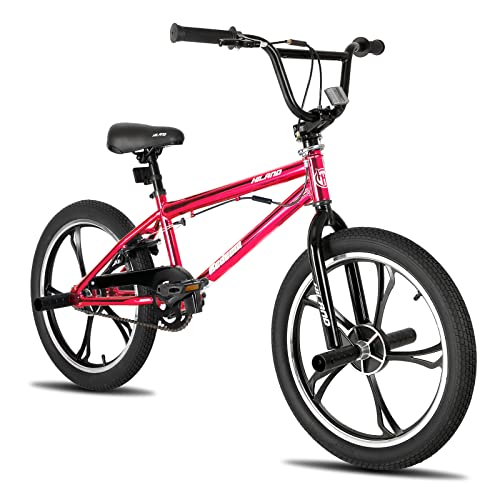 Hiland 20 Zoll 5 Speichen Kinder BMX Fahrrad für Jungen Mädchen ab 7 8 9 10 Jahre alt, 360 Grad...