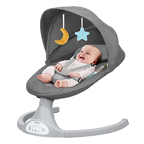 Bioby Babywippe Elektrisch, Baby Wippe Elektronisch mit Bluetooth-Musik & Fernbedienung,...