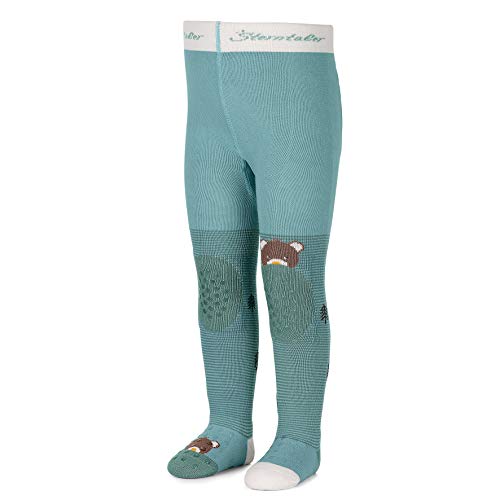 Sterntaler Unisex-Krabbelstrumpfhose mit niedlichem Bär-Motiv, Alter: 9 - 12 Monate, Größe: 80,...