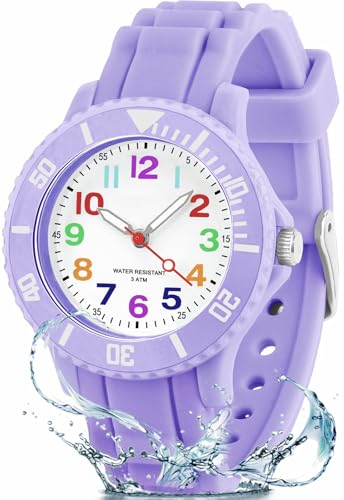 TENOCK Kinderuhr Mädchen Junge 30M/3ATM wasserdichte Analog Armbanduhr Kinder für Alter 3-10...