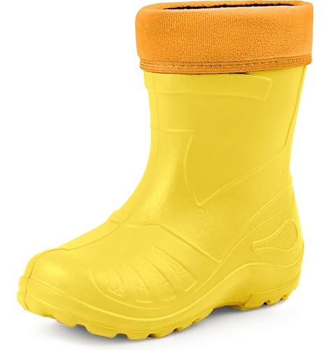 Ladeheid Gummistiefel Kinder federleichte und wasserdichte EVA Thermo Regenstiefel Gummistiefel...