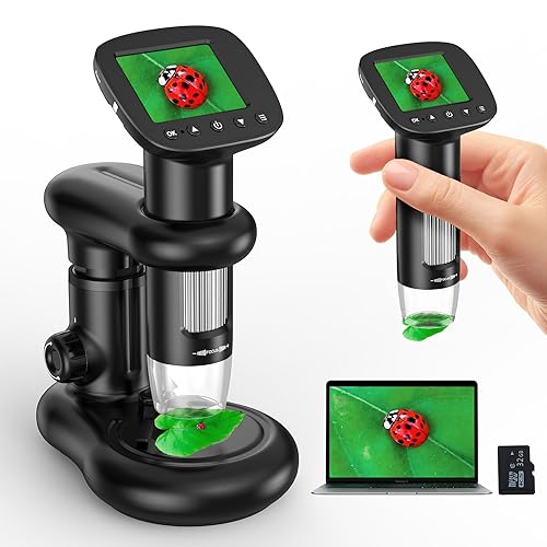 Microscope IMICHI Mikroskop für Kinder mit LCD Bildschirm 1000X große Vergrößerung klares Bild,...