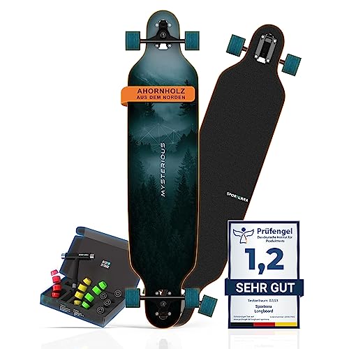 Sporterra Longboard [Sommer-Angebot] - Longboard Erwachsene und Kinder - Optimiert bis ins kleinste...