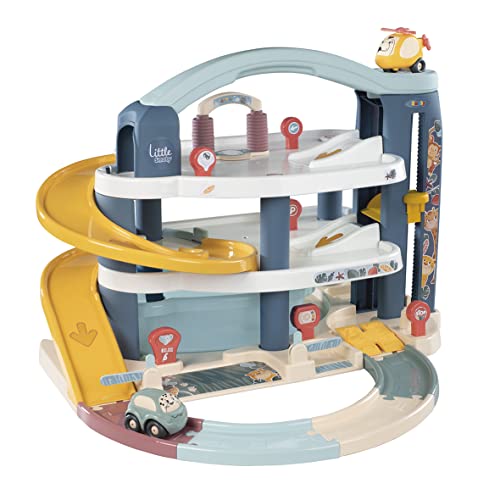 Smoby Toys - Little Smoby Parkhaus für Kinder ab 18 Monaten - große Parkgarage inkl. 1 Auto, 1...