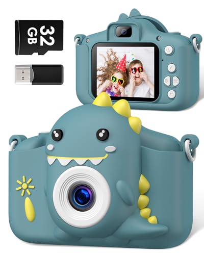 Kinderkamera, Gofunly Kinder Kamera 1080P 2,0-Zoll-Bildschirm Fotoapparat Kinder mit 32GB-Karte...