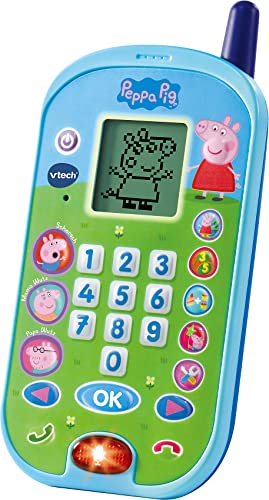 VTech Peppas Lerntelefon – Mit den Originalstimmen aus der Peppa Pig Serie und spannenden...