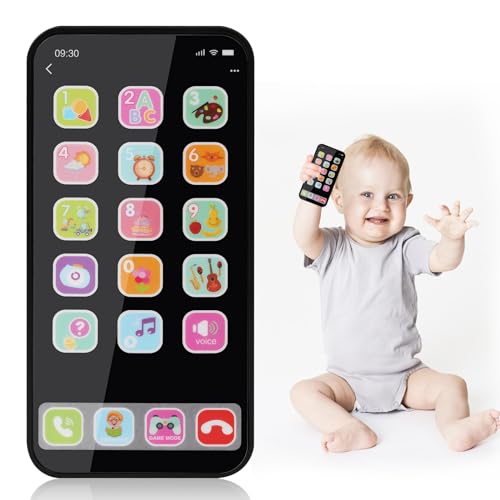 Aolso Telefon-Spielzeug für Babys, Musik-Handy-Spielzeug, gefälschtes Telefon-Spielzeug,...