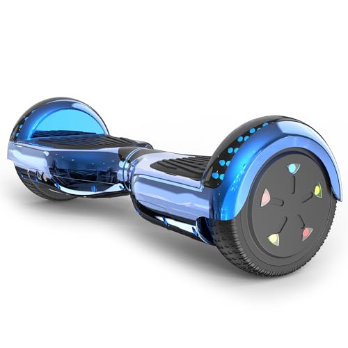 VOUUK Hoberboard 6,5-Zoll-Hoverboard mit zwei Rädern, Mit Bluetooth-Lautsprecher, Mit LED-Lichtern...