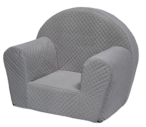 Velinda Kindersessel Mini-Sessel Kinderstuhl Relaxsessel Kuschelsessel Softsessel (Farbe: grau) aus...