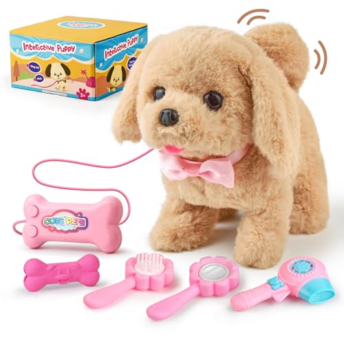 Stimmungs Spielzeug Hund der Läuft und Bellt für Kinder Haustier Spielzeug Kinder mit Funktion...