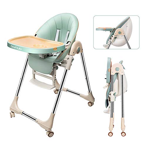 OUNUO Baby Hochstuhl Vertehllbar und Klappbar kinderhochstuhl mitwachsend Kindersitz Kinderstuhl mit...