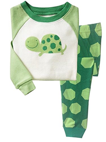 Little Hand Baby-Jungen Schlafanzug Kinder Nachtwäsche Langarm Zweiteilige Tier Pyjama Baumwolle...