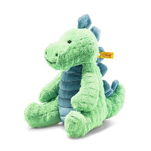 Steiff Plüschtier Spott Stegosaurus grün-Petrol 28 cm, Kuscheltier Dinosaurier, Soft Cuddly...