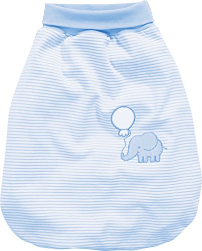 Schnizler Unisex Baby Strampelsack Interlock Elefant 800716, 17 - Bleu, Einheitsgröße