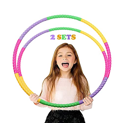 Hula Hoop Reifen Kinder,Abnehmbar und einstellbar, Fitness-Übung Hullahub Kinder für Tanz, Spiele,...