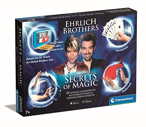 Clementoni Ehrlich Brothers Secrets of Magic - Zauberkasten für Kinder ab 7 Jahren - Magisches...