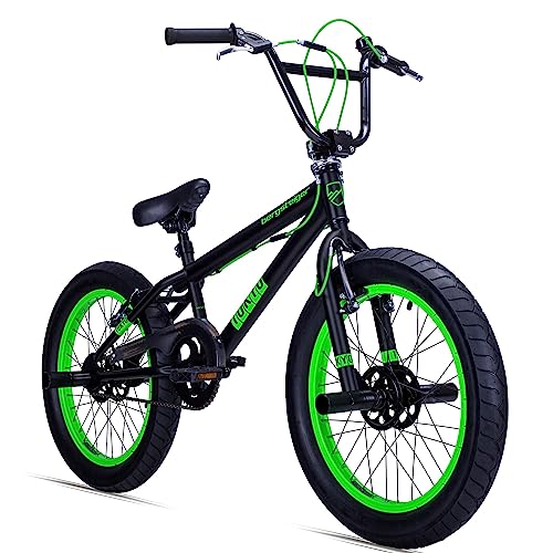 Bergsteiger Tokyo 20 Zoll BMX, Fatbike, 360° Rotor-System, Freestyle, 4 Stahl Pegs, Kettenschutz,...