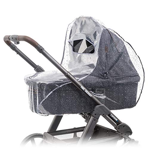 Zamboo Universal Komfort Regenschutz für Kinderwagen/Babywannen - gute Luftzirkulation,...