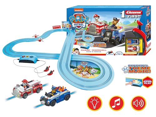 Carrera - 20063032 - Carrera FIRST PAW PATROL Race 'N' Rescue 2,4m Rennstrecken-Set | 2...