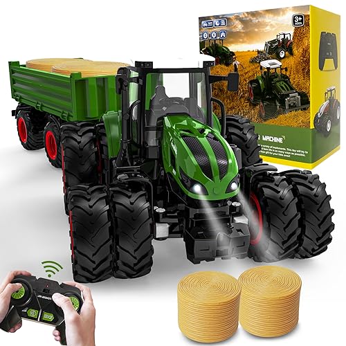 Ferngesteuerter Traktor Ferngesteuert, Traktor Spielzeug ab 2 3 4 5 6 Jahre, Rc Traktor mit...