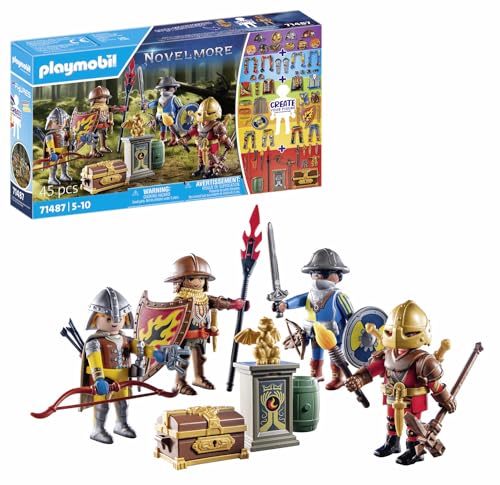 PLAYMOBIL Novelmore 71487 My Figures: Ritter von Novelmore, mit Zwei Novelmore-Rittern und Zwei...