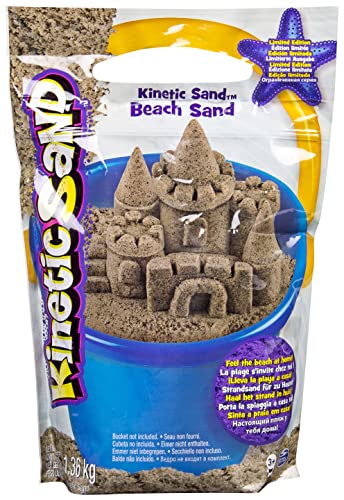 Kinetic Sand Beach Sand 1,4 kg - echter Strandsand aus Schweden mit einer Prise Magie für Indoor...