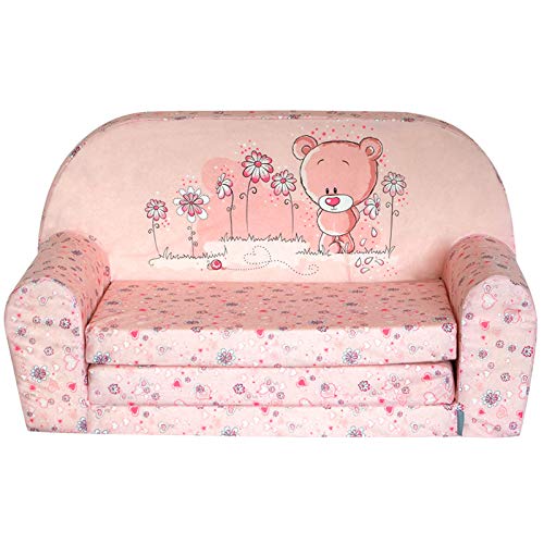 FORTISLINE – Kindersofa Mini ausklappbar 40x78x45cm - Kindersofa für Kinder 2in1 - Kindercouch...